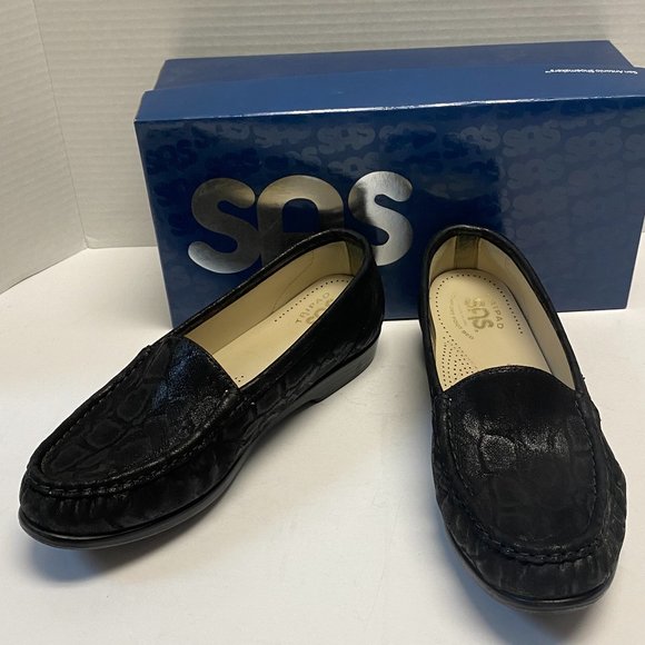 SAS Simplify Nero Snake Black Loafer like new - Picture 3 of 5